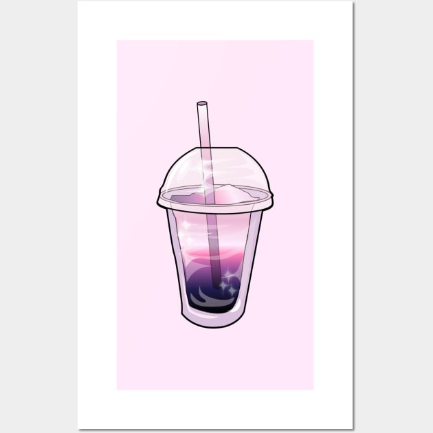 Pink drink / pastel pink aesthetic Wall Art by Bossin